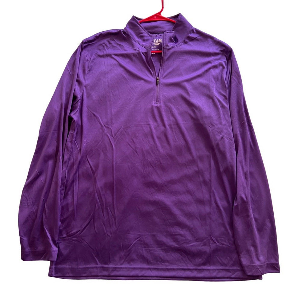 Team 365 Men’s Purple Zone Performance Quarter Zip Shirt